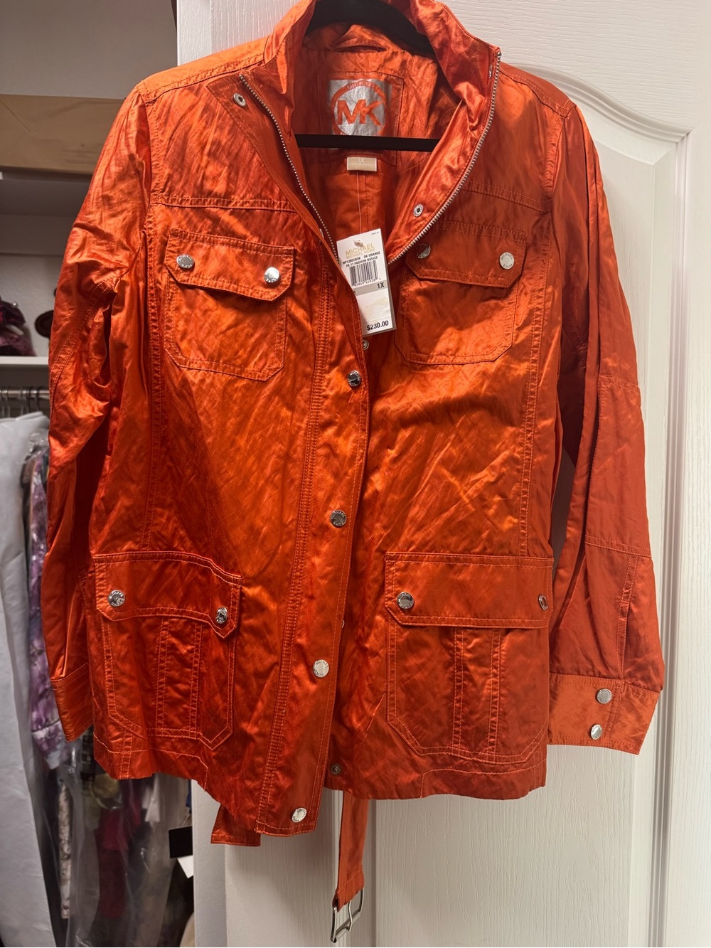 Michael Kors Orange Utility Field Jacket